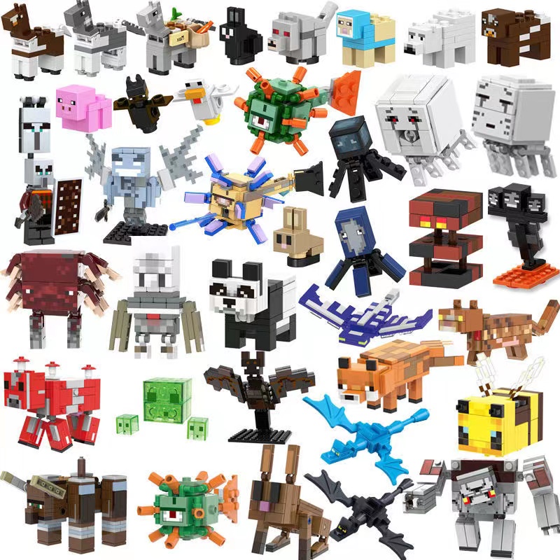 Kit bonecos minecraft steve aramdura creeper alex blocos de montar -  Brinquedos de Montar e Desmontar - Magazine Luiza