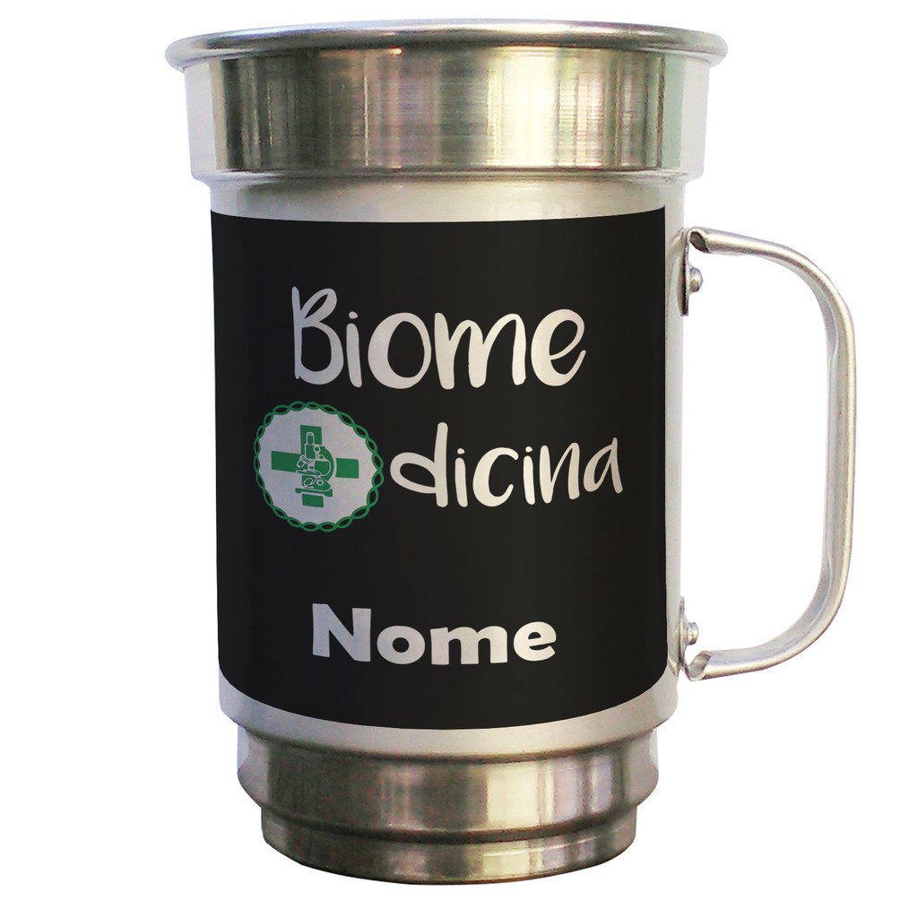 caneca de chopp personalizada para presente biomedicina profissão