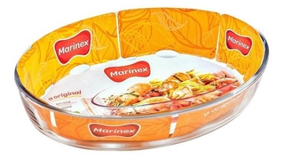 Assadeira Clássica Oval 2,4 Litros Sem Tampa Marinex 3687