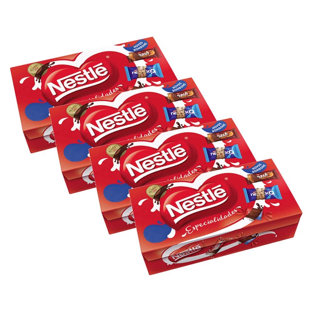 Kit 4 Caixas Bombons Sortidos Especialidades 220g - Nestlé