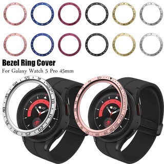 Smartwatch Relógio Inteligente Bezel Para Samsung Galaxy Watch 5 Pro 45mm Anel Capa Adesiva Anti-Riscos Acessórios