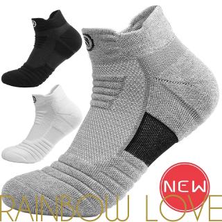 Meia Premium Masculina/Feminina de Algodão Esportiva Atlética Antideslizante Respirável Absorvente de Umidade Grossa