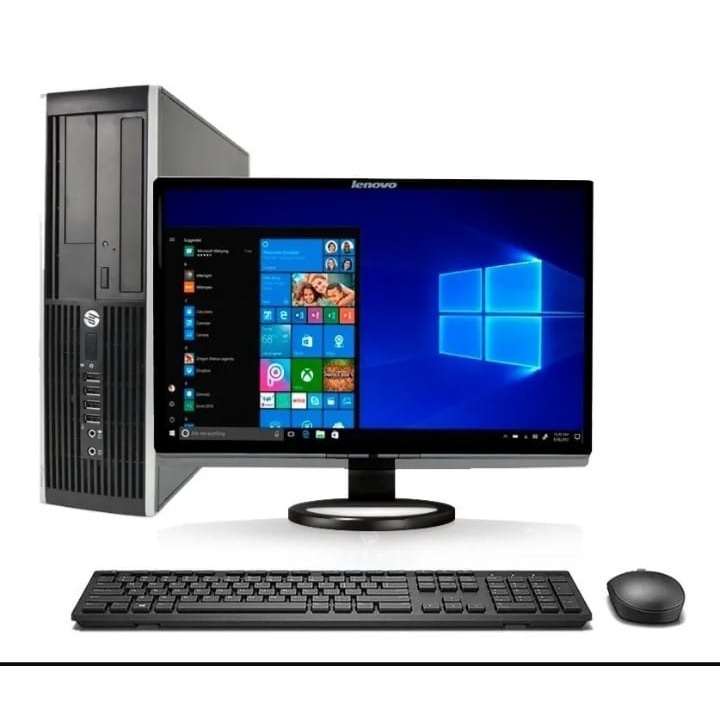 computador PC completo Intel 8 gb hd 500 monitor 19'polegadas intel core duo wi-fi + teclado + mouse + cabos
