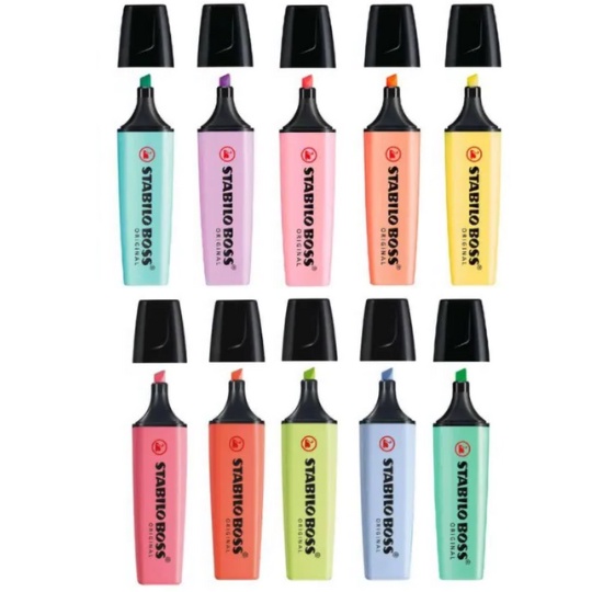 Marca texto Stabilo Boss Pastel Stabilo Shopee Brasil