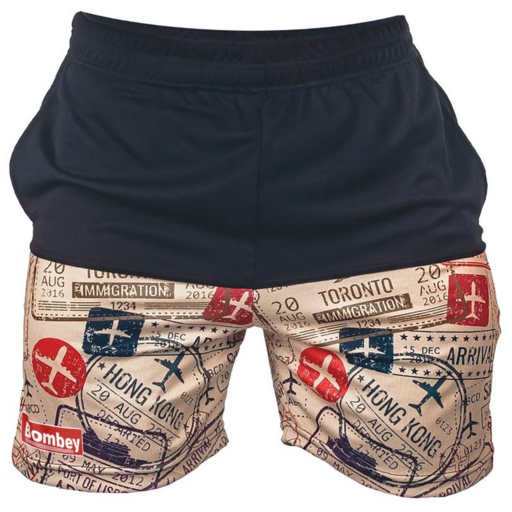 Shorts Bermuda Masculina Dry Fit Anti-Transpirante Bombey P M G GG Verão