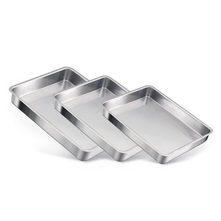 Conjunto de Assadeiras Formas Polida Retangular Alta 1 a 3