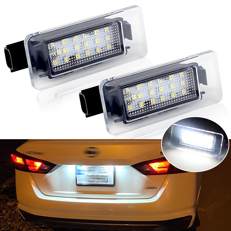 2Pcs Error Free LED Placa de Licença Luz Para Nissan Altima 19-20 Para Serena C27 2016-Para Suzuki Landy Dacia Duster em Oferta na Shopee