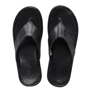 Chinelo Casual em Couro Original Super Confortável Chinelo Cabicera com sola de borracha