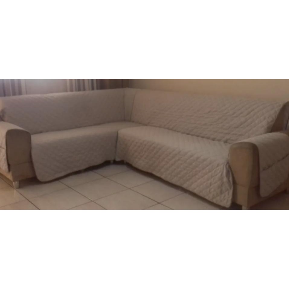 Protetor de sofá de canto 6 lugares sob medidas Envio imediato | Shopee  Brasil