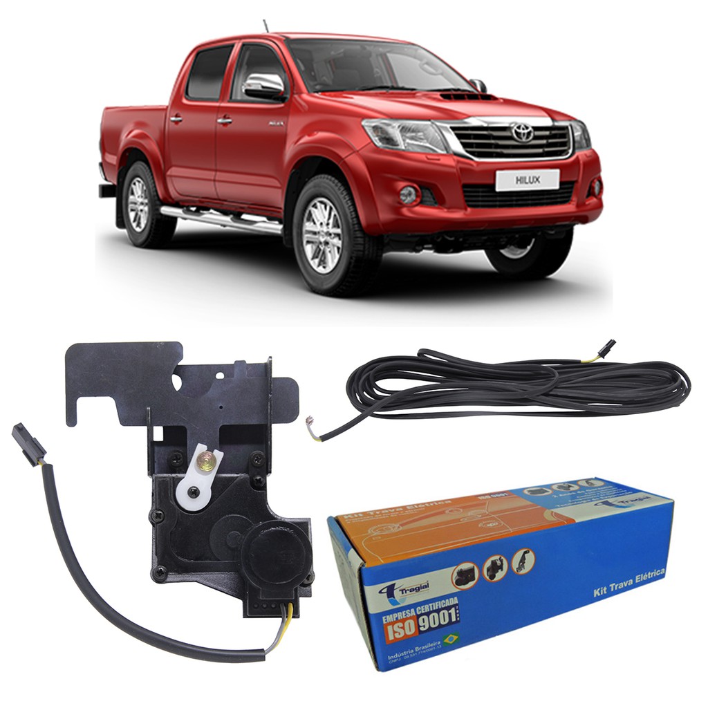Trava Elétrica Tampa Traseira Caçamba Toyota Hilux 2005 a 2015