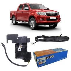 Trava Elétrica p/ Tampa Traseira Caçamba Toyota Hilux 2005 a 2015
