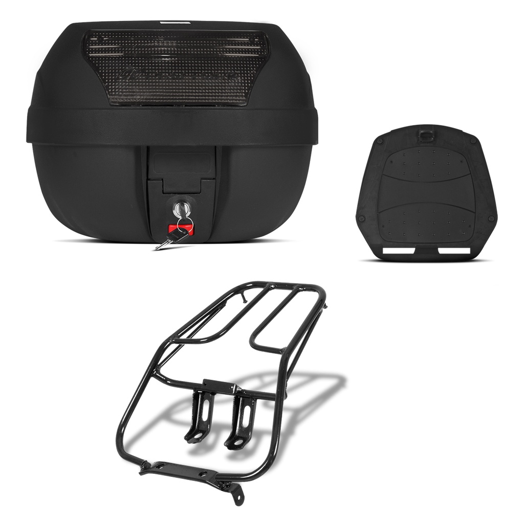 Baú 28 Litros Pro Tork + Bagageiro Titan/Fan 125 2000/08