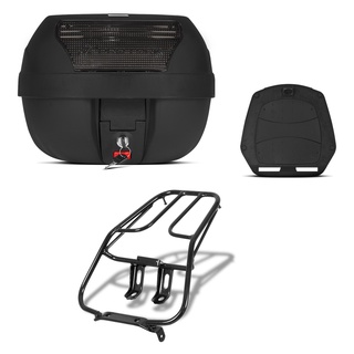 Baú Bauleto 28 Litros Smartbox 2 + Bagageiro Sansão Pro Tork Titan 125 2000 a 2004 / Fan 125 2005 a 2008