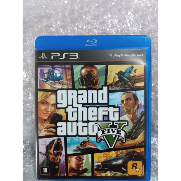 GTA 5 PLAYSTATION 3 SEMINOVO EM ÓTIMO ESTADO SEM NENHUM RISCO