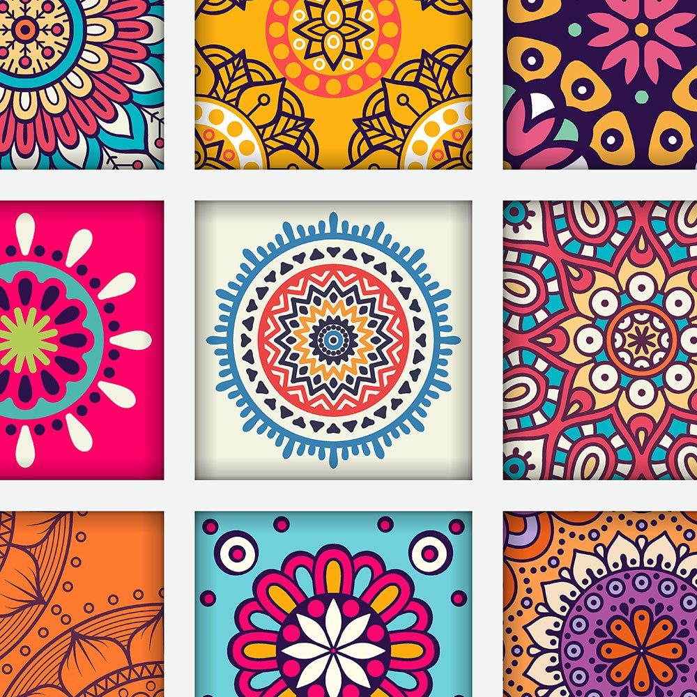 Adesivo hidráulico mandala Taj Mahal para Área Gourmet em Oferta na Shopee