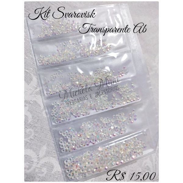 Similar Svarovisk Transparente Ab / kit c/ 5 tamanhos