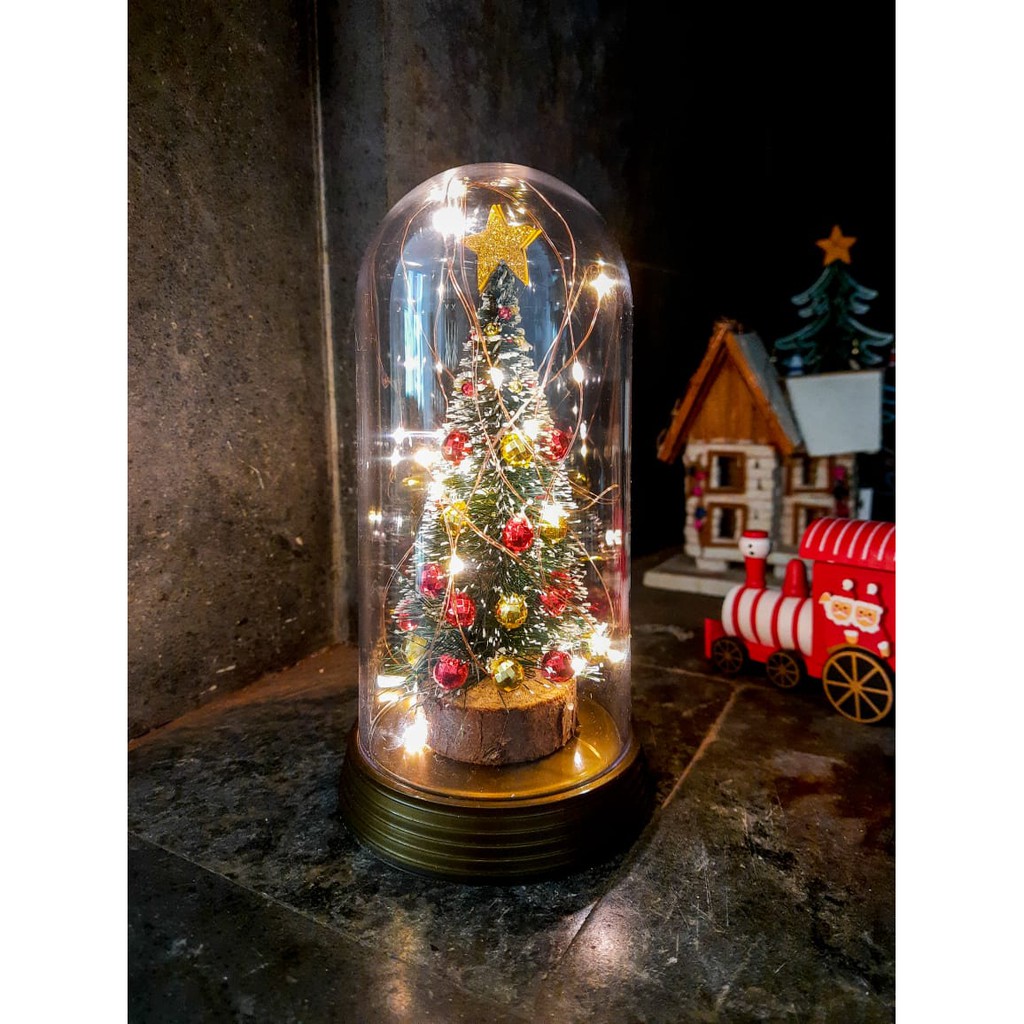 Enfeite De Natal Enfeite De Mesa Natalino Luminária G Ouro Arvore de Natal Amor Lindo Boutique 20 cm