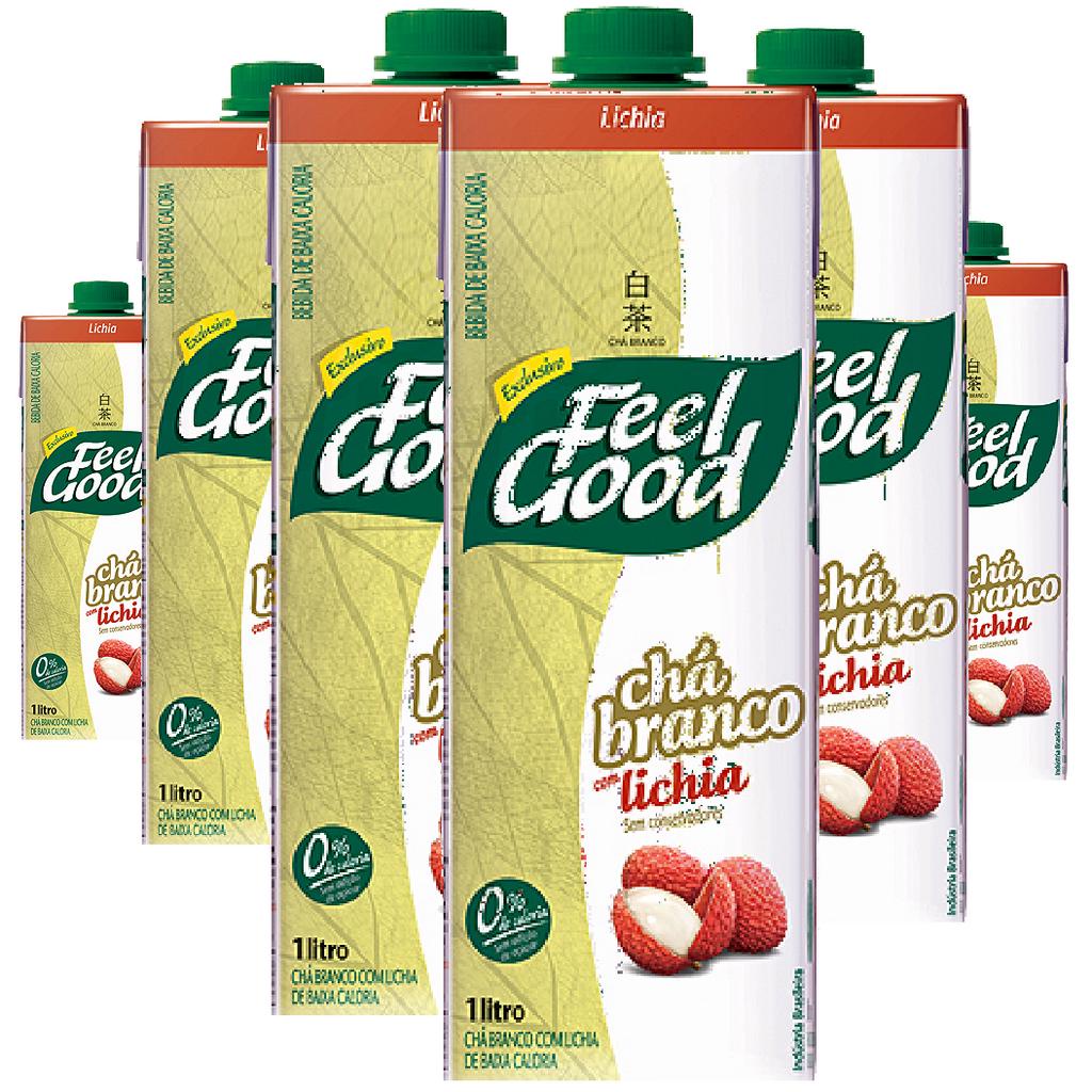 Chá Feel Good Branco com Lichia 1L (6 unidades)