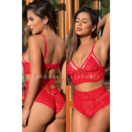 Conjunto Lacradora Lingerie Sexy Conjunto Sexy Calcinha Lacradora Conjunto De Renda Shopee Brasil 9289