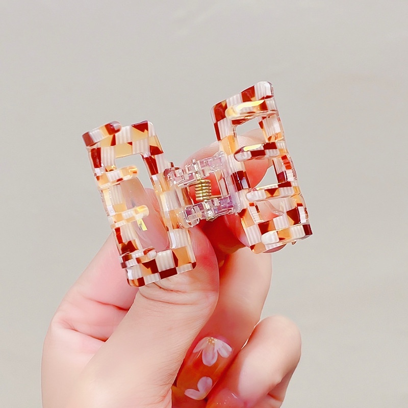 Novo Estilo Quadrado Acetato Clipe Cabeça De Volta Grampo De Cabelo Lado Top Tubarão — imagem 2 de 2