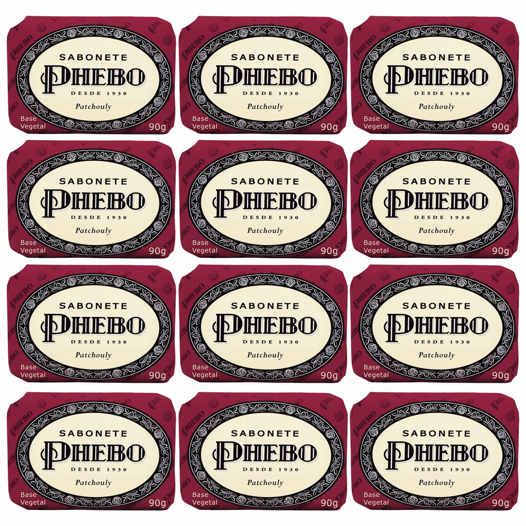 Kit Sabonete Em Barra Phebo Patchouly 90 em Oferta na Shopee