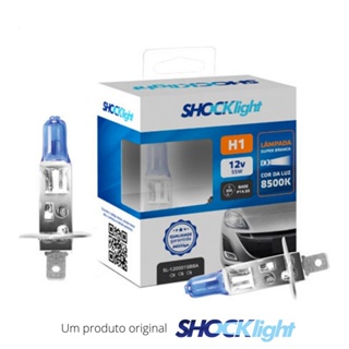 Par Lampada Shocklight Halogena Super Branca H1 12v 55w em Oferta na Shopee