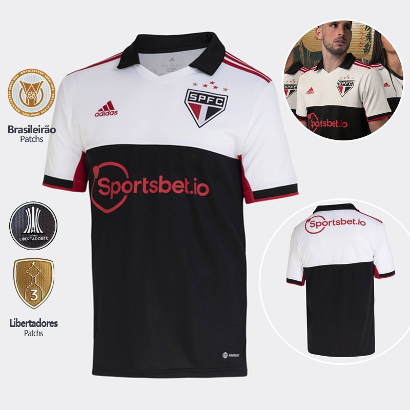 22-23 Camisa Internacional Camisa de Futebo Brasileirao Libertadores Patch  Personalizada Nome Numero - Escorrega o Preço