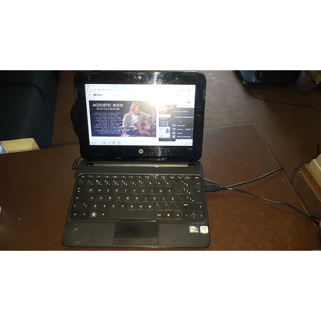 Netbook hp mini 110br Atom 1.6ghz-2gb RAM-hd 160GB-Tela 10.1"-W 7