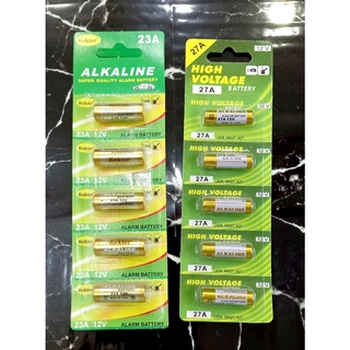 Cartela Pilha Bateria alkaline 23A/27A 12v Alarme Portão