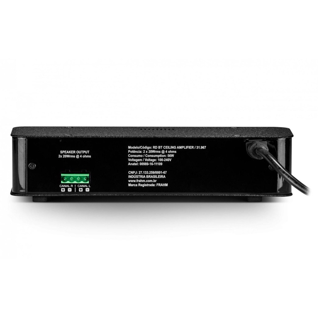 Amplificador Rd Bt Ceiling Amplifier Frahm Preto Bluetooth — imagem 2 de 2