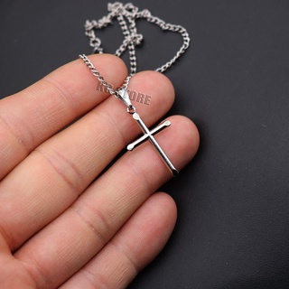 colar corrente masculino feminino aço banhado prata prateado cruz jesus pentagrama vários modelos não escurece