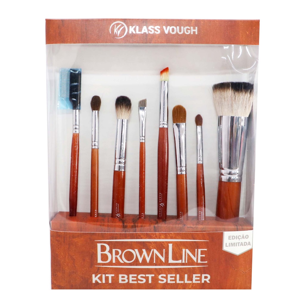 Kit de Pincéis Brown Line - Best Seller - Klass Vough