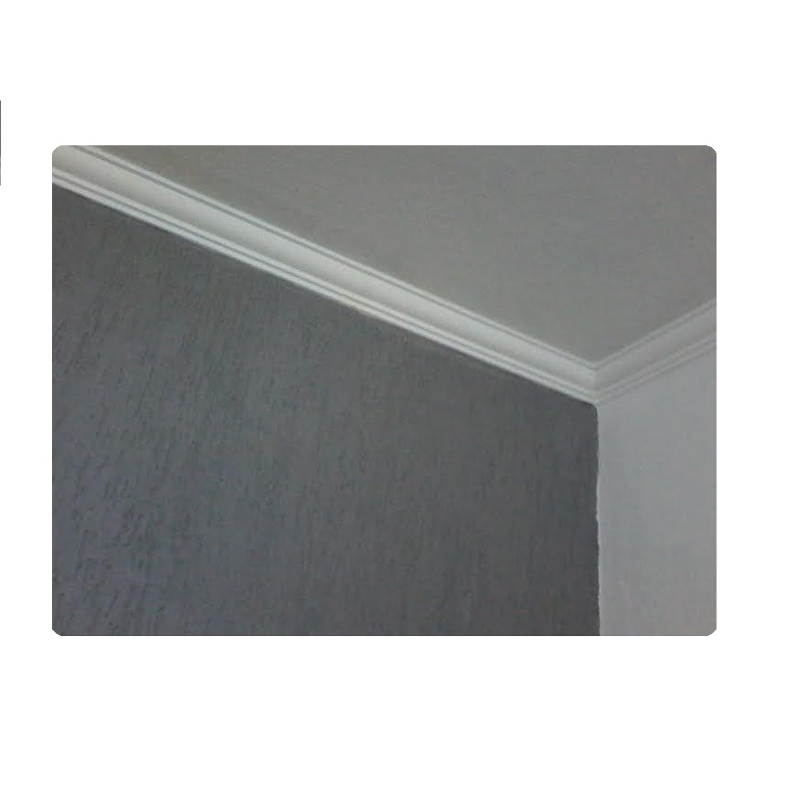 Moldura Rodateto  (Kit 12 Mts) C/ ACABAMENTO COM MASSA - Sanca De Isopor  Modelo 15  Direto da fábrica