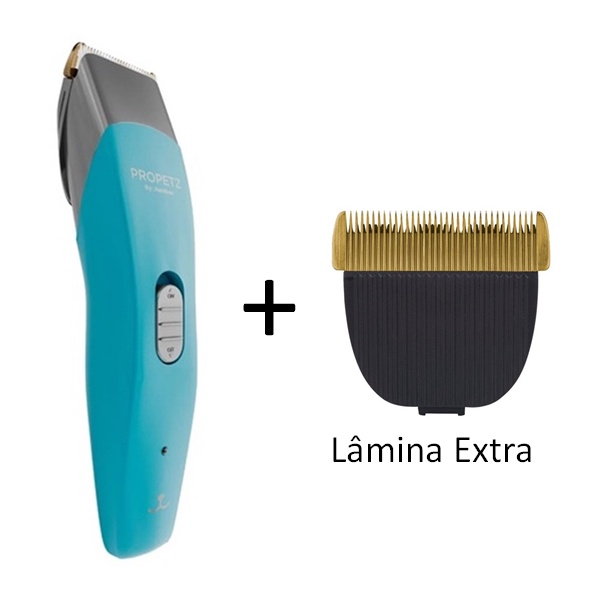 Máquina De Acabamento Propetz Mo3 Bivolt Azul + Lâmina Extra