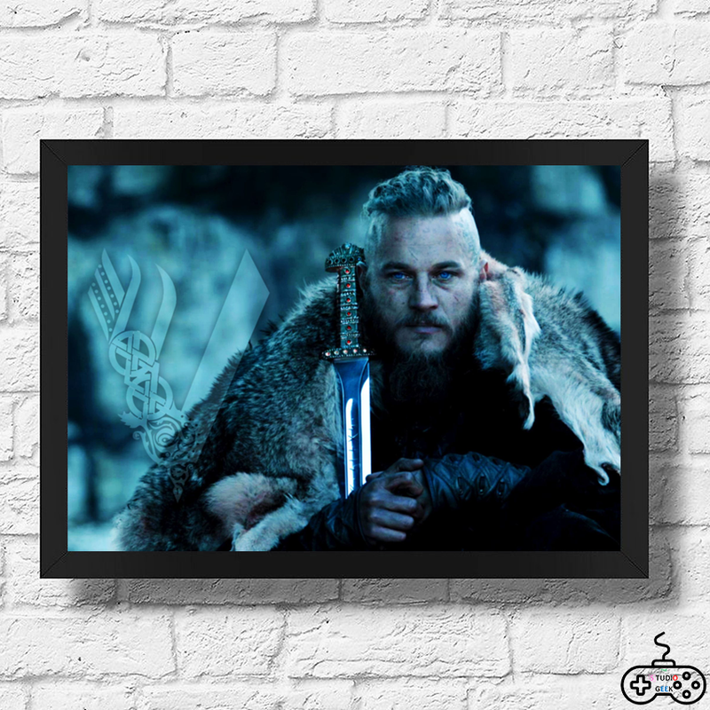 Quadro Decorativo Vikings A X Cm Shopee Brasil