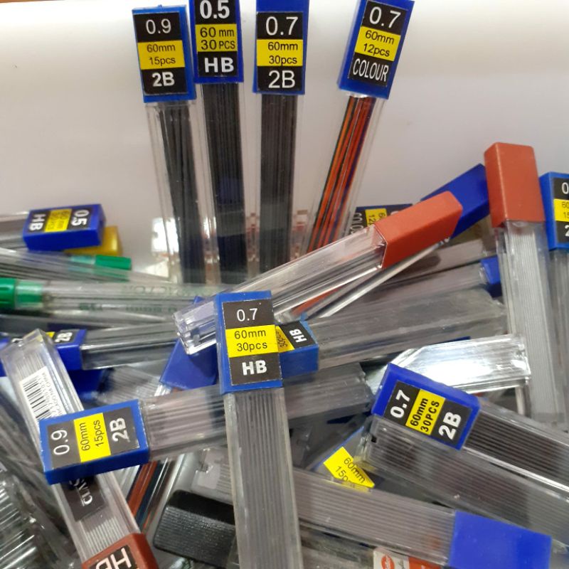 SUPER PROMOÇÃO DE GRAFITE VÁRIOS TAMANHOS 0.5/0.7/0.9 OU 2.0mm PAPELARIA/PRESENTE/Promoção
