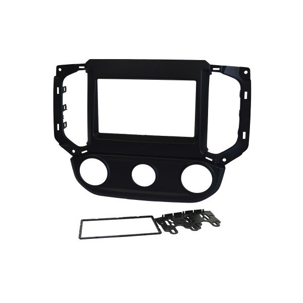 Moldura 2 Din Gm S10 Ar Analógico 2016, 2017, 2018, 2019 - Black Piano em Oferta na Shopee