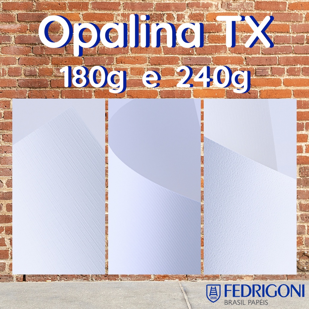 Papel Opalina Texturizado 180g e 240g (A4 e A3) Branco Textura Linho Telado Dapple Microcotelê p/ Convite de Casamento