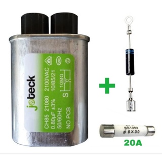 Kit Capacitor Microondas 0,80uf + Diodo + Fusível Oferta
