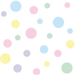 Papel De Parede Adesivo Vinílico Lavável Poa Colorido