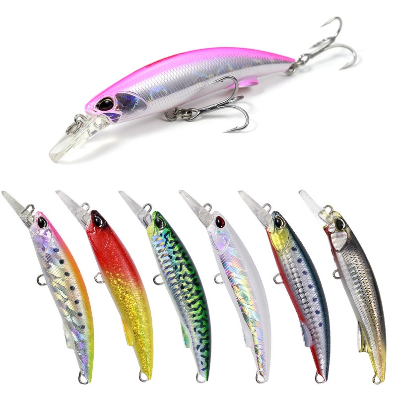Isca Artificial sinking minnow 92mm/40g pesca de fundo 3X garateia iscas artificiais para tucunaré pescaria