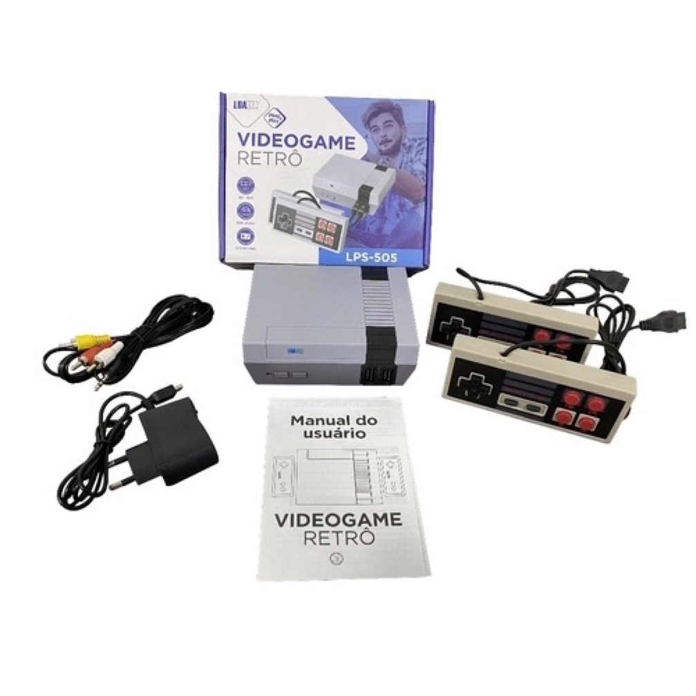 Video Game Super Mini, 620 Jogos 8 Bits 2 Controles Retro