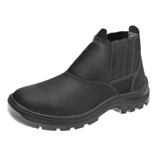 Bota Botina de Segurança Ocupacional EPI Malurvas 10vb48-BP Couro Elastico Bico PVC Bidensidade em Oferta na Shopee