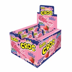 Chiclete Crocante Croc Iogurte e Morango c/40 - Buzzy
