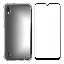 Capa Capinha Anti Shock Samsung Galaxy A10 + Pelicula Vidro 3D