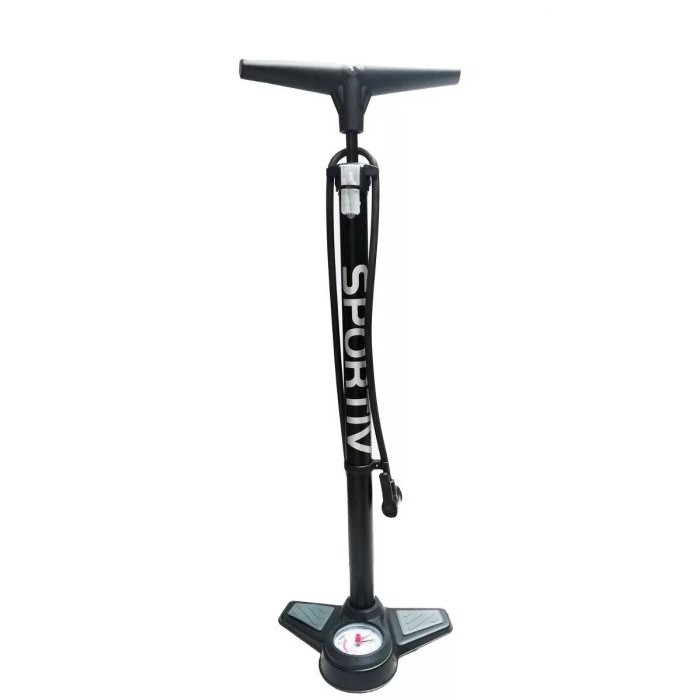 Bomba bicicleta com manômetro enche pneu moto e carro e  diversos bomba De Pé Sportiv Alta Pressão P29b-04 160psi