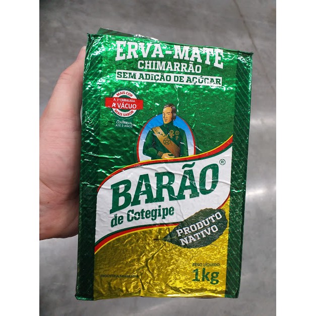 Chimarrão Tea Premium Mate-Thé 1 Kg - Erva Mate BARÃO Cambona 4, 1kg Yerba Mate 1kg