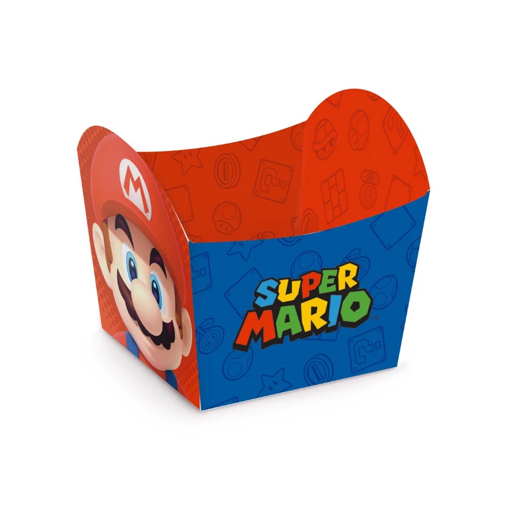 Mini Cachepot Festa Mario - 10 unidades - Cromus - Rizzo Festas em Oferta na Shopee