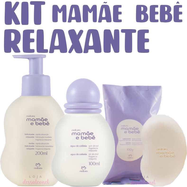 Kit Presente Natura Mamae Bebe Relaxante Colonia Sabonete Hidratante Corporal Perfume Infantil Baby Original Roxo Lilas Shopee Brasil