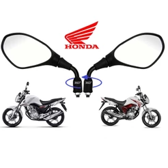 Retrovisor Haste Curta F800 Bmw Giro 360 Rosca Honda Par